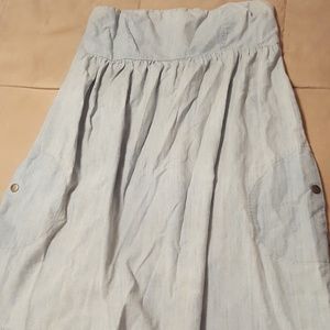 Strapless Denim Dress